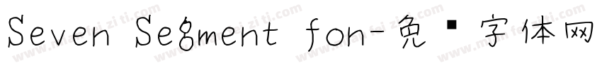 Seven Segment fon字体转换